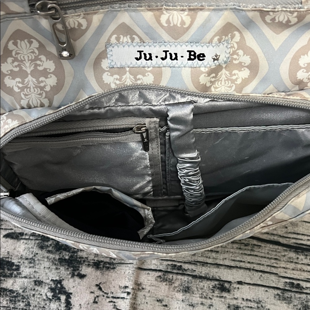 Ju-Ju-Be Elegant Blue, Gray and Cream Diaper Bag - Picture 6 of 12